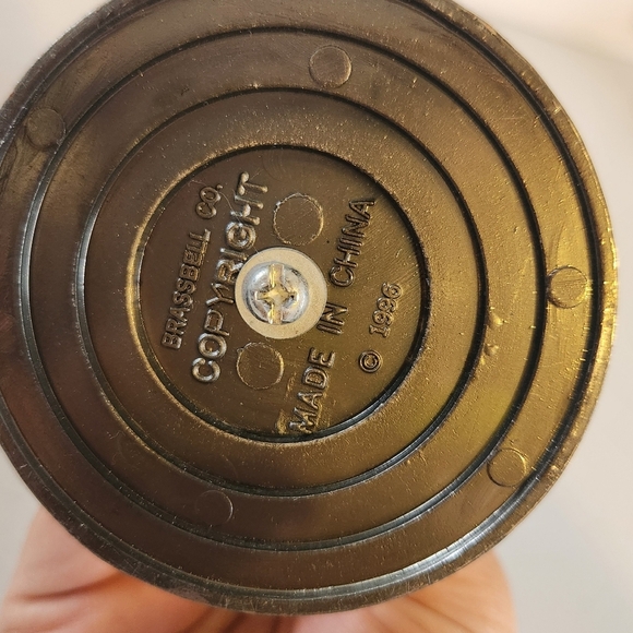 Brassbell Co. Pewter Tealight Candle Holder Leaf Design 90s Vintage Eclectic - Picture 5 of 6